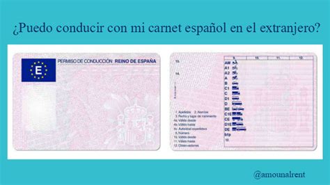¿Puedo conducir con mi carnet español en el extranjero?