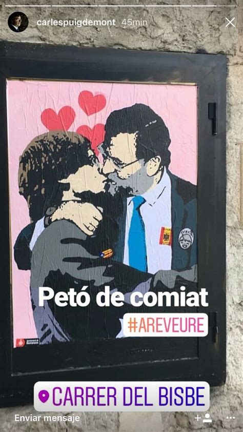 Puigdemont envía un  beso de despedida  a Rajoy