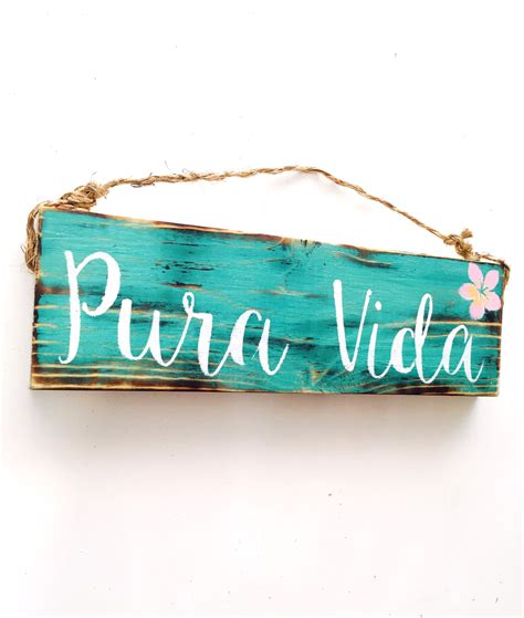 Pura Vida / Costa Rica / Pure Life / Decor / sign / sea gypsy
