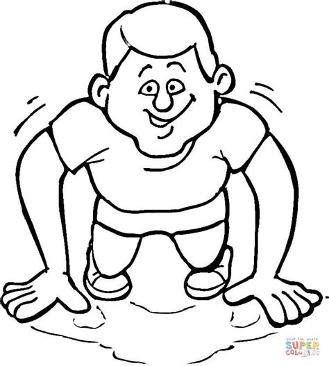 Push Up Coloring Pages Sketch Coloring Page