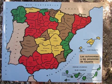puzle de mapa de las autonomias y provincias de   Comprar ...