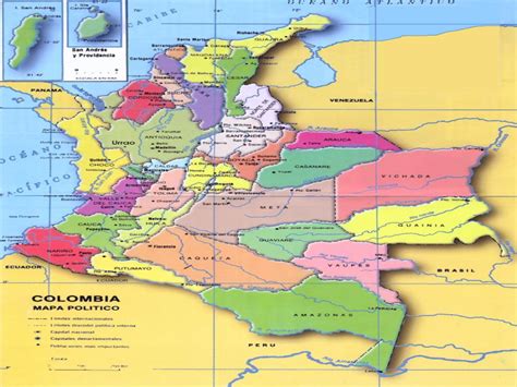 Puzzle de Mapa de la división política de colombia ...