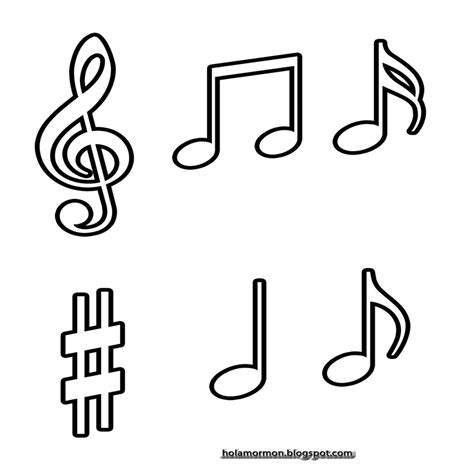 Pz C Notas Musicales | Colorear.website