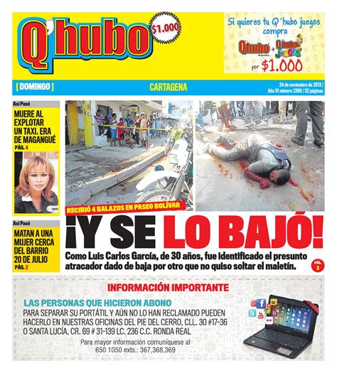 Q hubo Cartagena 24 de noviembre de 2013 by Editora Del ...