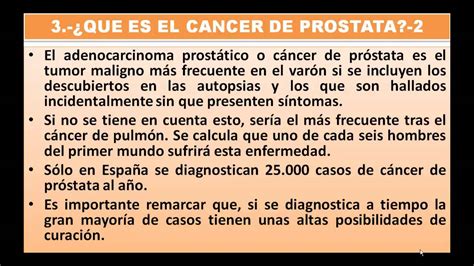 QUE ES EL CANCER DE PROSTATA CAUSAS, SINTOMAS Y ...
