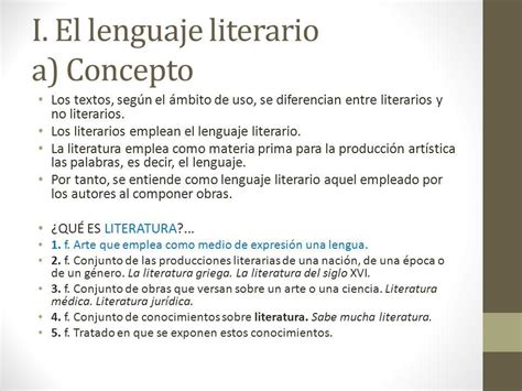 Qué es el lenguaje literario y sus características