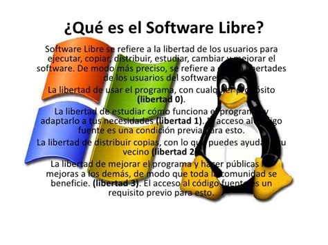 Qué Es El Software Libre