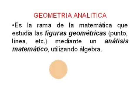 ¿Que es Geometría Analítica?_2 YouTube