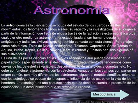 Que es la Astronomia