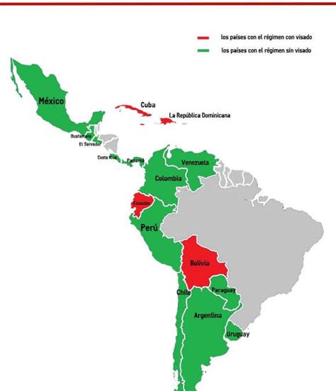¿Qué países de Latinoamérica, están exentos de visados ...