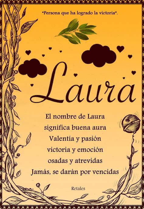 Que significa tu nombre...   Laura