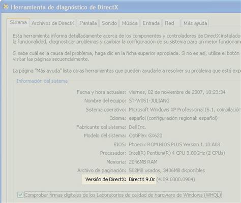 ¿Qué versión de DirectX tengo instalada?   Identi