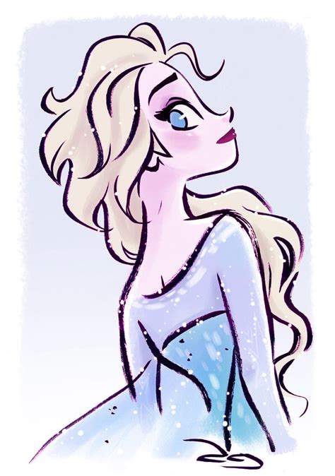 Quick drawing of Elsa from Disney s Frozen by princekido ...