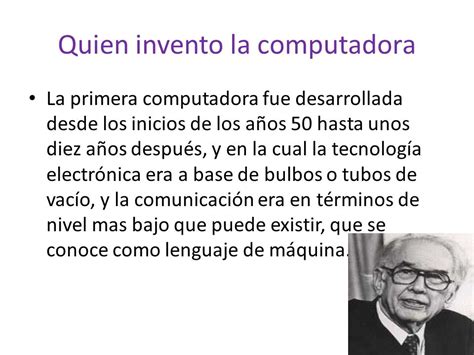 Quien Invento La Primera Computadora Partes De La | por ...