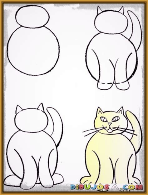 ¿Quieres Aprender Como Dibujar a un Gato Facil? | Dibujos ...