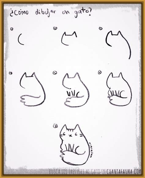¿Quieres Aprender Como Dibujar a un Gato Facil? | Dibujos ...