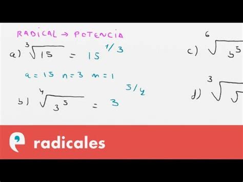 Radicales: forma exponencial | Recurso educativo 109598 ...