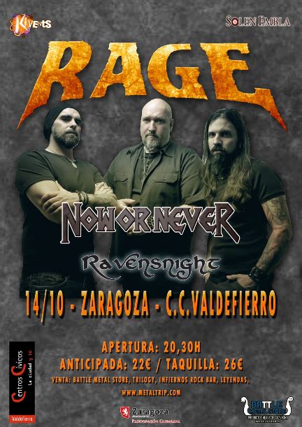 RAGE   Conciertos en España | Rock Angels Web & Radio