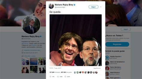 Rajoy confirma que Puigdemont se queda en España
