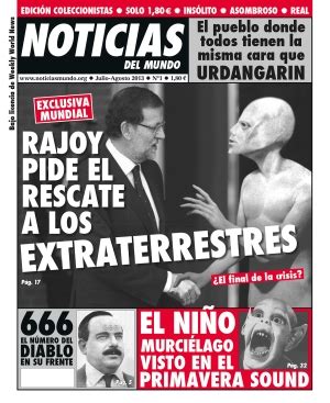 Rajoy pide el rescate a los extraterrestres.