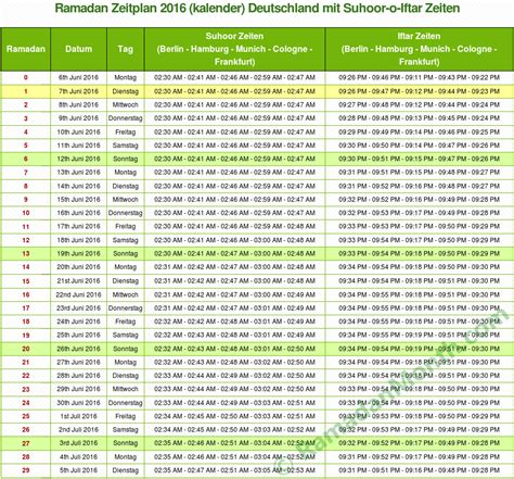 Ramadan 2016 Deutschland   Ramadan Kalender 2016 und Zeiten