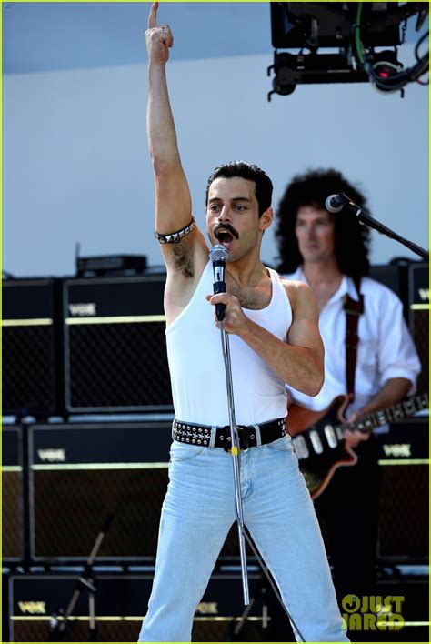 Rami Malek Films Live Aid Scene for Freddie Mercury Biopic ...