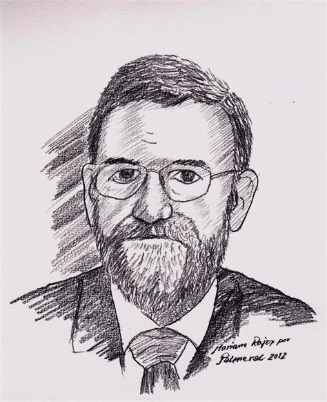 Ramón PALMERAL: Mariano Rajoy, por Palmeral  dibujo a lápiz