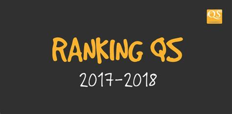 Ranking QS de las mejores universidades del mundo 2017 2018