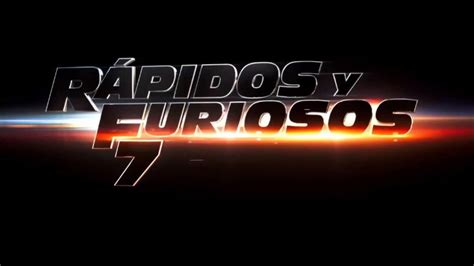 RAPIDO Y FURIOSO 7 TRAILER  abril 2015    YouTube