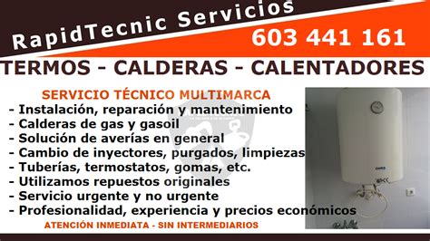 RapidTecnic Madrid: Reparación Calderas, Termos y ...