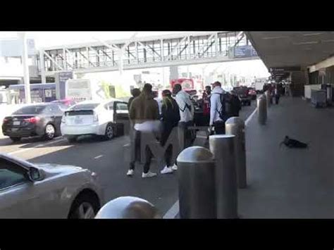 rapper takashi 69 had a big brawl at LAX   YouTube