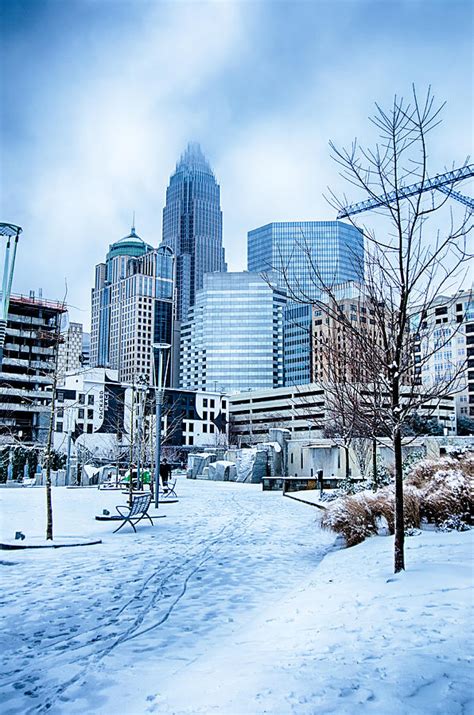 Rare Winter Weather In Charlotte North Carolina Photograph ...