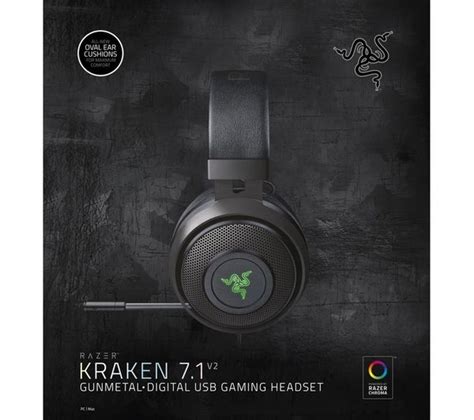 RAZER Kraken V2 7.1 Gaming Headset   Black Deals | PC World