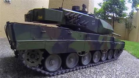 RC tank Leopard 2A6 with Mato Metal tracks with rubber ...
