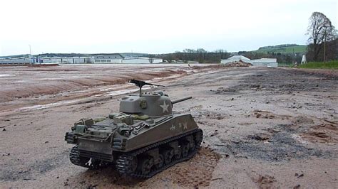 Rc Tank, Sherman M4 A3, Mato all Metal, 1/16, First Test ...
