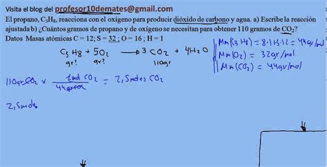 Reacciones químicas estequiometria  cálculos con masas 03 ...