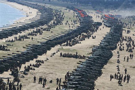 READY FOR WAR? Kim Jong un shows off North Korea army ...