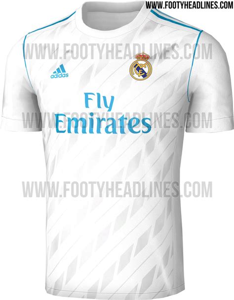 Real Madrid 17 18 Home Kit Leaked   Footy Headlines
