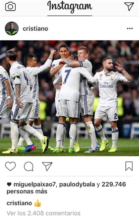 Real Madrid: Guiño de Dybala a Cristiano en las redes ...