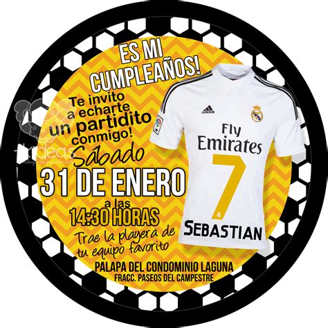 Real Madrid | Invitaciones Infantiles | Pinterest | Madrid ...