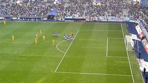 Real Oviedo 2 UCAM Murcia 0; gol de Borja Domínguez ...