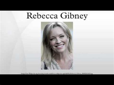 Rebecca Gibney   YouTube