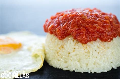 Receta de arroz blanco con tomate