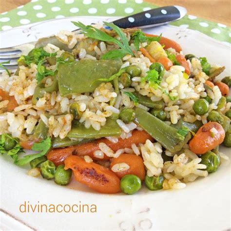 Receta de arroz rápido de carne y verduras   Divina Cocina
