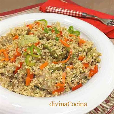 Receta de quinoa con verduras   Divina Cocina