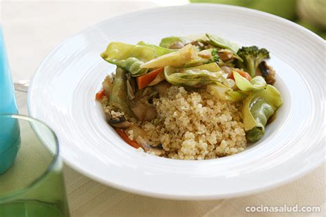 Receta de quinoa con verduras salteadas – Cocina Salud