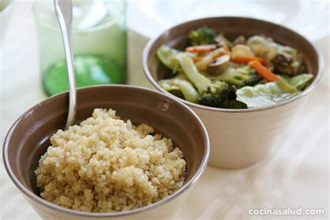 Receta de quinoa con verduras salteadas – Cocina Salud