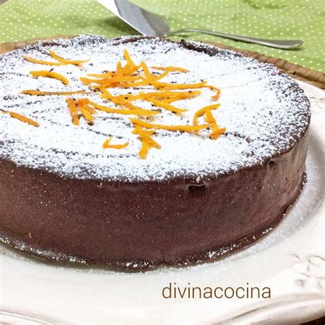 Receta de tarta de chocolate y naranja   Divina Cocina