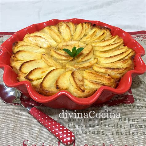 Receta de Tarta de manzana en el microondas   Divina Cocina