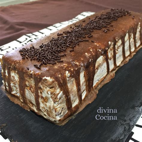 Receta de Tarta Helada de Galletas y Chocolate   Divina Cocina